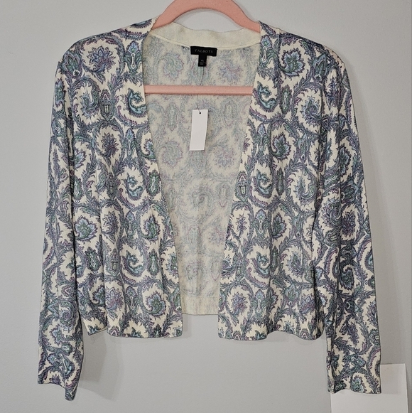 SPIRAL PAISLEY DRESS SHRUG - Picture 1 of 8